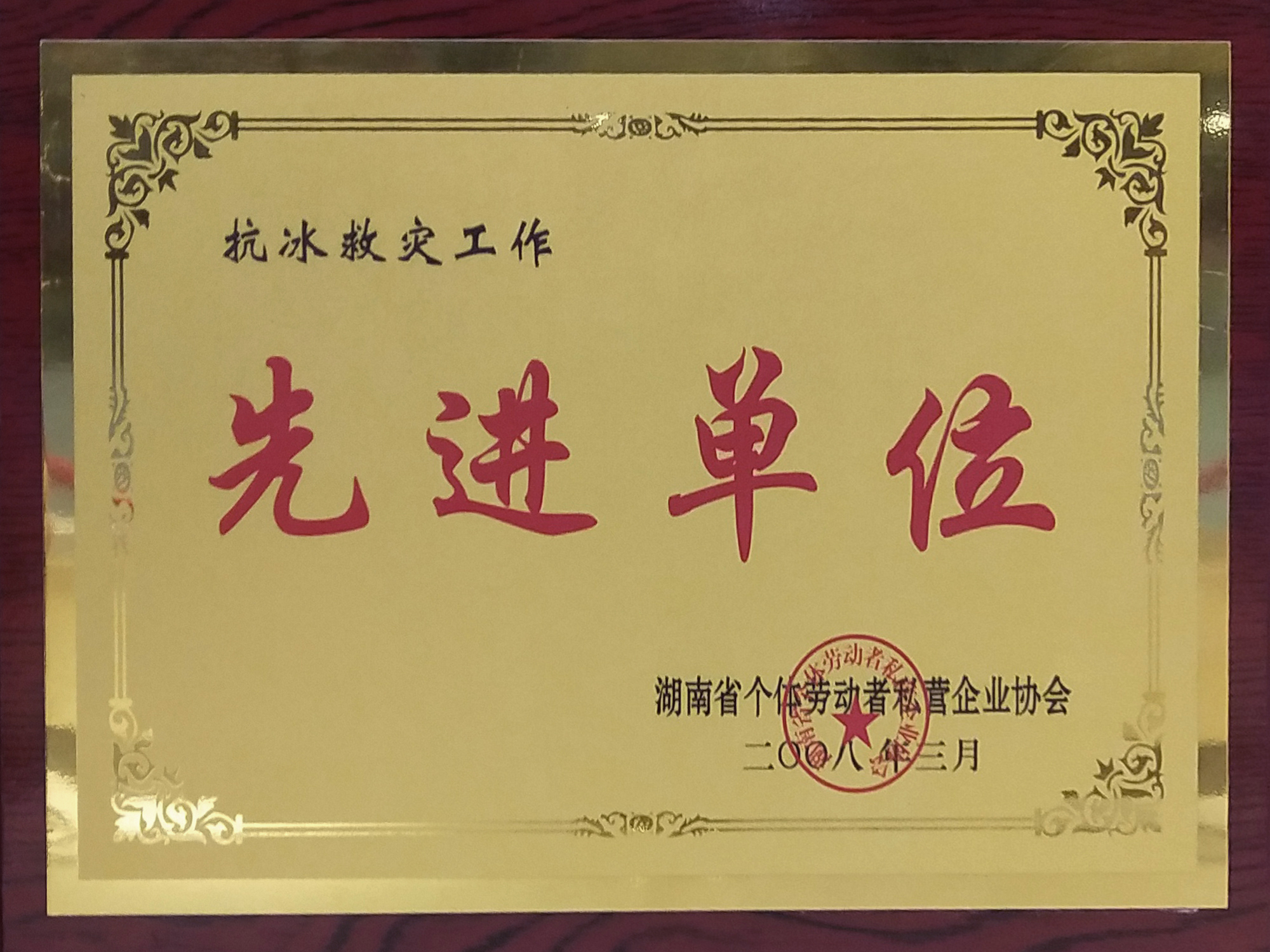 抗冰救災(zāi)工作先進單位